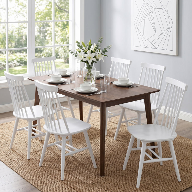 Chaises de salle à manger Alvie, Blanc