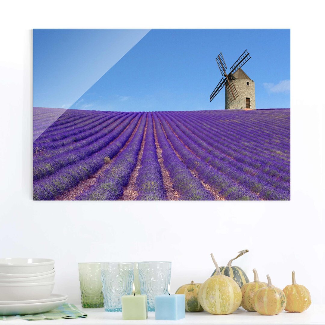 Glasbild Lavendel-Duft in der Provence