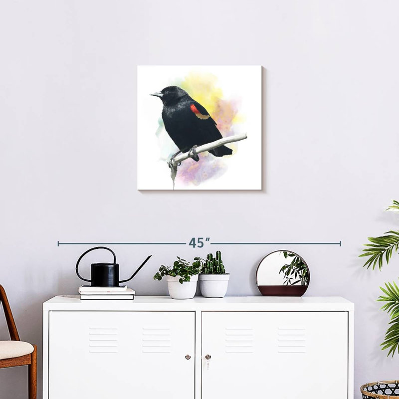 Brampt Red Winged Blackbird, 20" H x 20" W