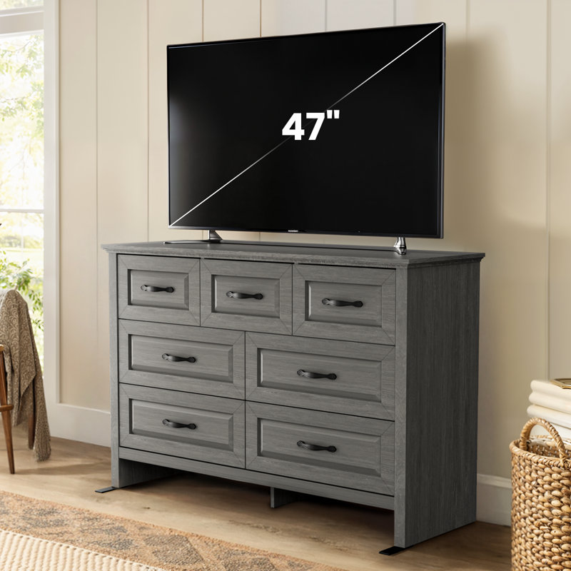 Classic 7-Drawer Dresser – Spacious And Stylish Storage Unit, 7-Drawer Dresser With Storage For Bedroom/Living Room/Office