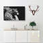 Majestic Lion Illustration - Wrapped Canvas-56634135