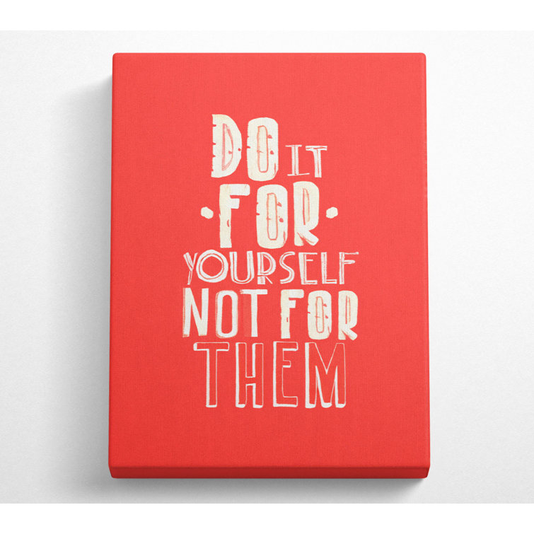 Do It For Yourself Canvas Watercolour