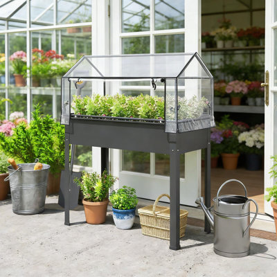 Jardinière extérieure surélevée, lit pour plante