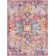 Charleston Power Loom White/Orange/Dark Blue Rug