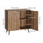 Solid Wood Rectangle Accent Cabinet-1077206577