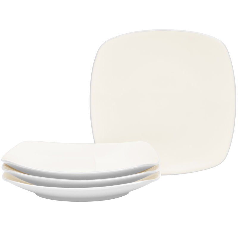 Noritake Colorwave Square Salad Plates, 8-1/4", White