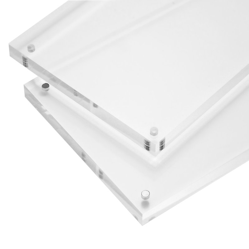 Modern Clear Acrylic Magnetic Tabletop Picture Frame 3.5" x 5"