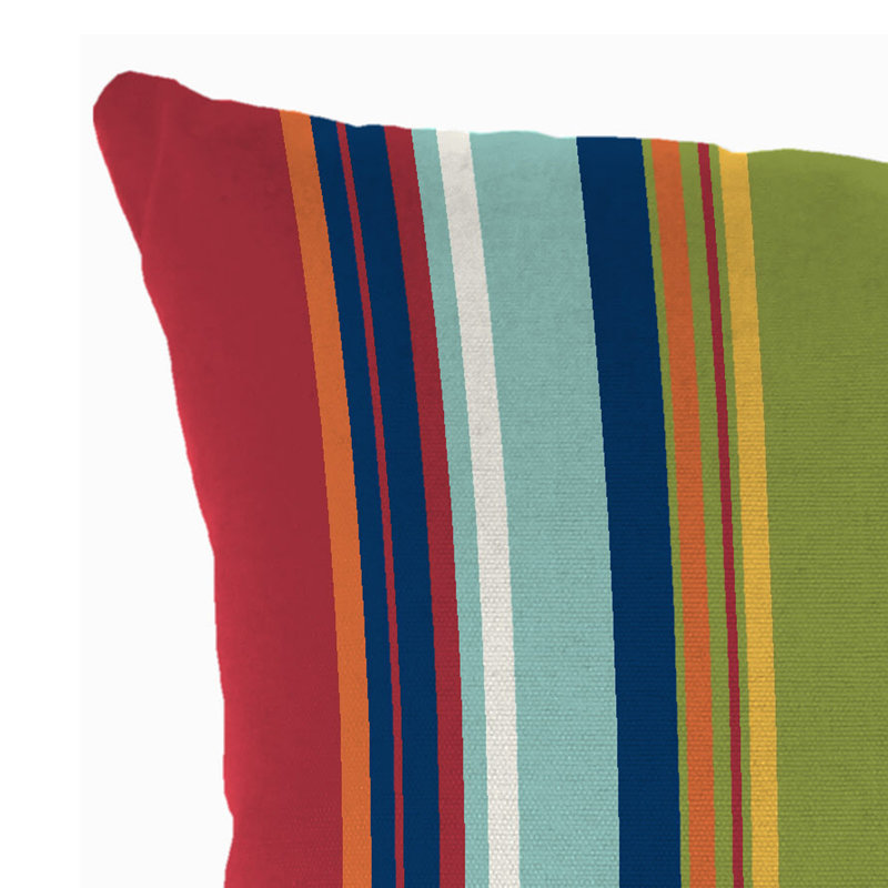 16" x 16" Westport Garden Multicolor Stripe Outdoor Throw Pillow (Set of 2), Westport Garden