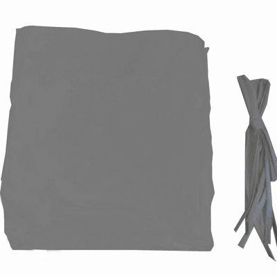 Housse de remplacement pour auvent universel pour pergola extérieure incurvée de 12 pi x 9 pi - gris. Tissu avec des caractéristiques de protection, hydrofuge et de décoloration. Deux abat-jours rétractables. Assemblage facile. Convient à la pergola. Be Be