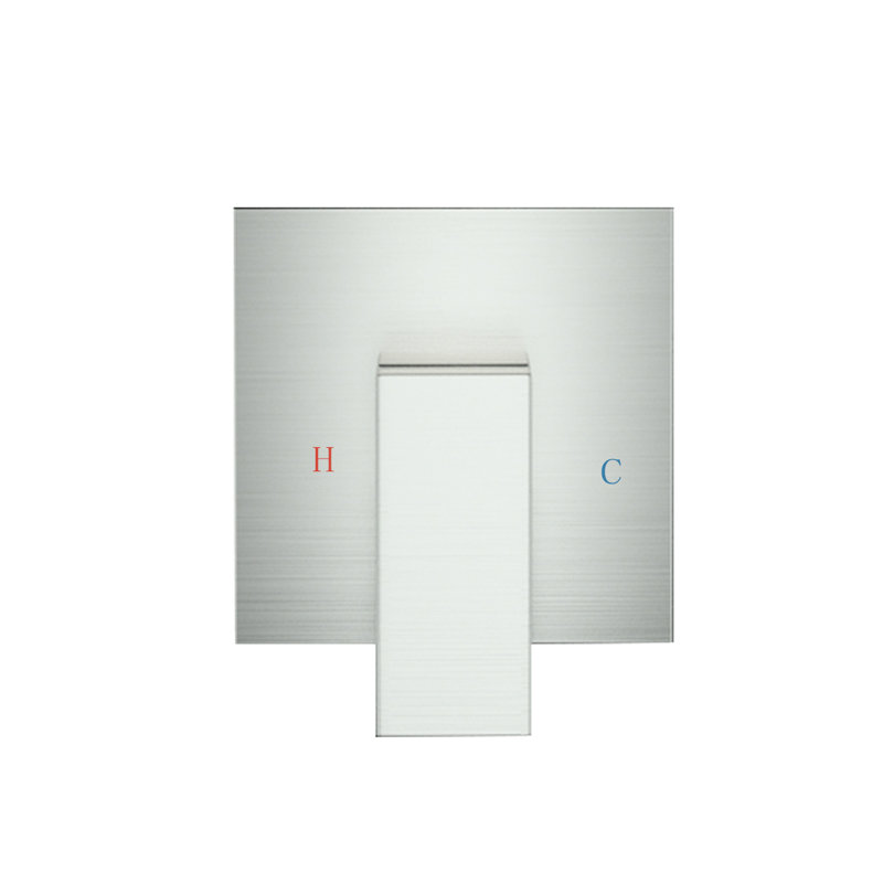 Wall Mounted Shower Faucet In Brushed Nickel Design - Brass, Valve Included With Glitter