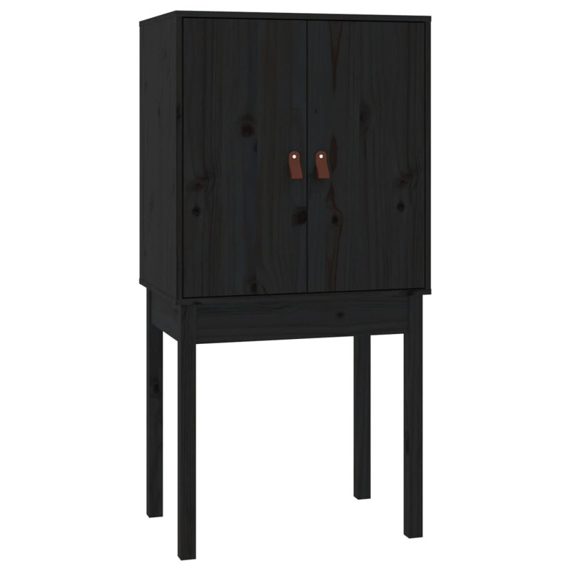 Kaleema 60cm Solid Wood Sideboard, Black