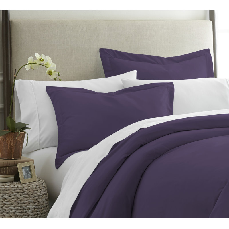 Pillow Shams 2-Pack Microfiber Ultra Soft Bedding, Purple, Standard