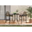 3 - Piece Outdoor Dining Set With Cushions, Patio Pe Wicker Bar Stool And Bistro Bar Table With Metal Frame, Farmhouse Conversation Set For Porch/Yard/Poolside/Cafe-421430213