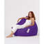 Fauteuil à billes de qualité supérieure, mauve uni, 45,3 po x 51,2 po x 15,4 po | Tissu 100% polyester imperméable, rembourrage 100% perle en polystyrène original | Système de fermeture à glissière caché, parfait pour la détente et le divertissement en plein air moderne-2120358727