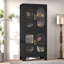 Mordern Kitchen Pantry Storage Cabinets With Acrylic Doors And Adjustable Shelves-1582570756