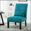 Fauteuil d'appoint sans accoudoirs en tissu chenille contemporain Pisano