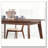 Retro Chestnut Dining Table with Angled Legs