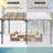 10*14Ft Durable Outdoor Wall-Mounted Pergola