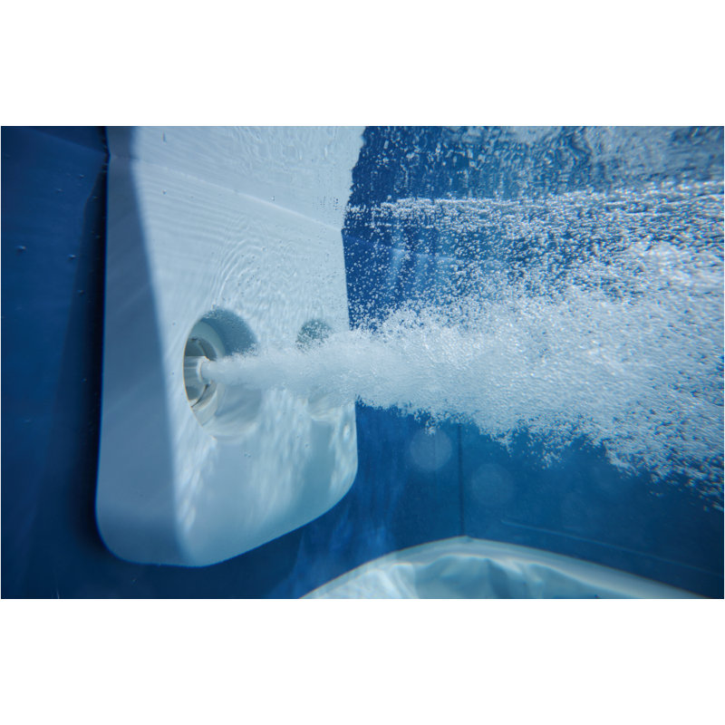 MSpa Oslo 4-6 Person Portable Hot Tub - 13A Plug & Play Carbon-Grey, Sapphire