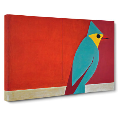 Cardinal Bird Abstract Vol.2 - Wrapped Canvas