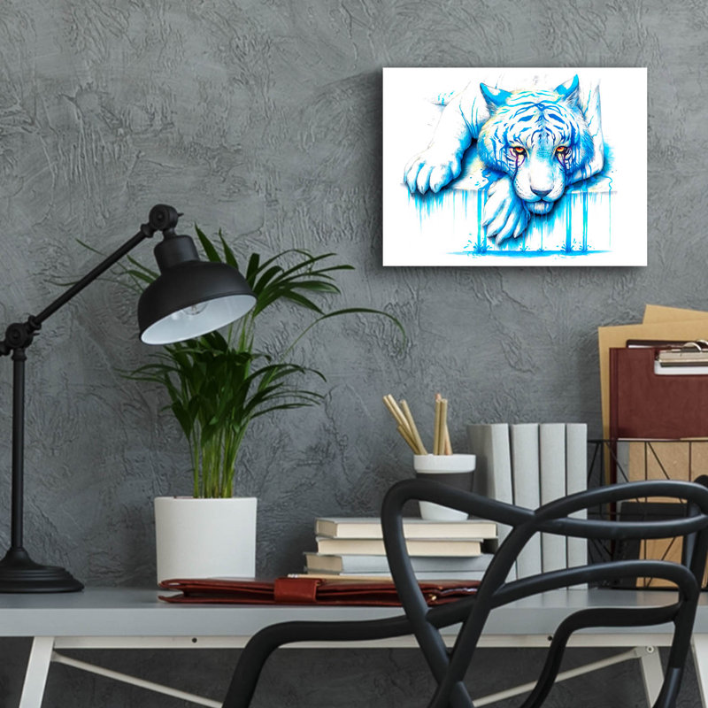 «Blue Tears» par JoJoes Art, H 12 po x l 16 po x P 0,13 po