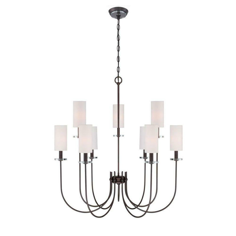 9 - Light Dimmable Empire Chandelier