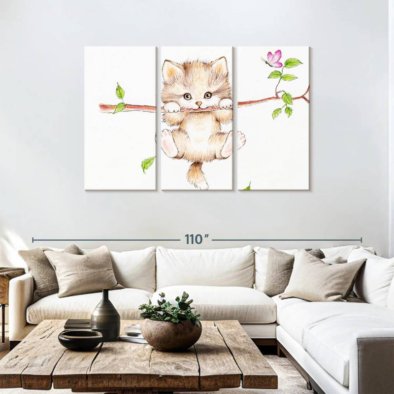 Brampt Spring Branch Cat, 48" H x 74" W