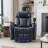 270° Power Swivel Recliner,Home Theater Seating With Hidden Arm Storage And  LED Light Strip,Cup Holder,360° Swivel Tray Table,And Cell Phone Holder-1100487184
