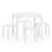 Nordic Toddler and Kids 5 Piece Round Table and Stool Set-790626224