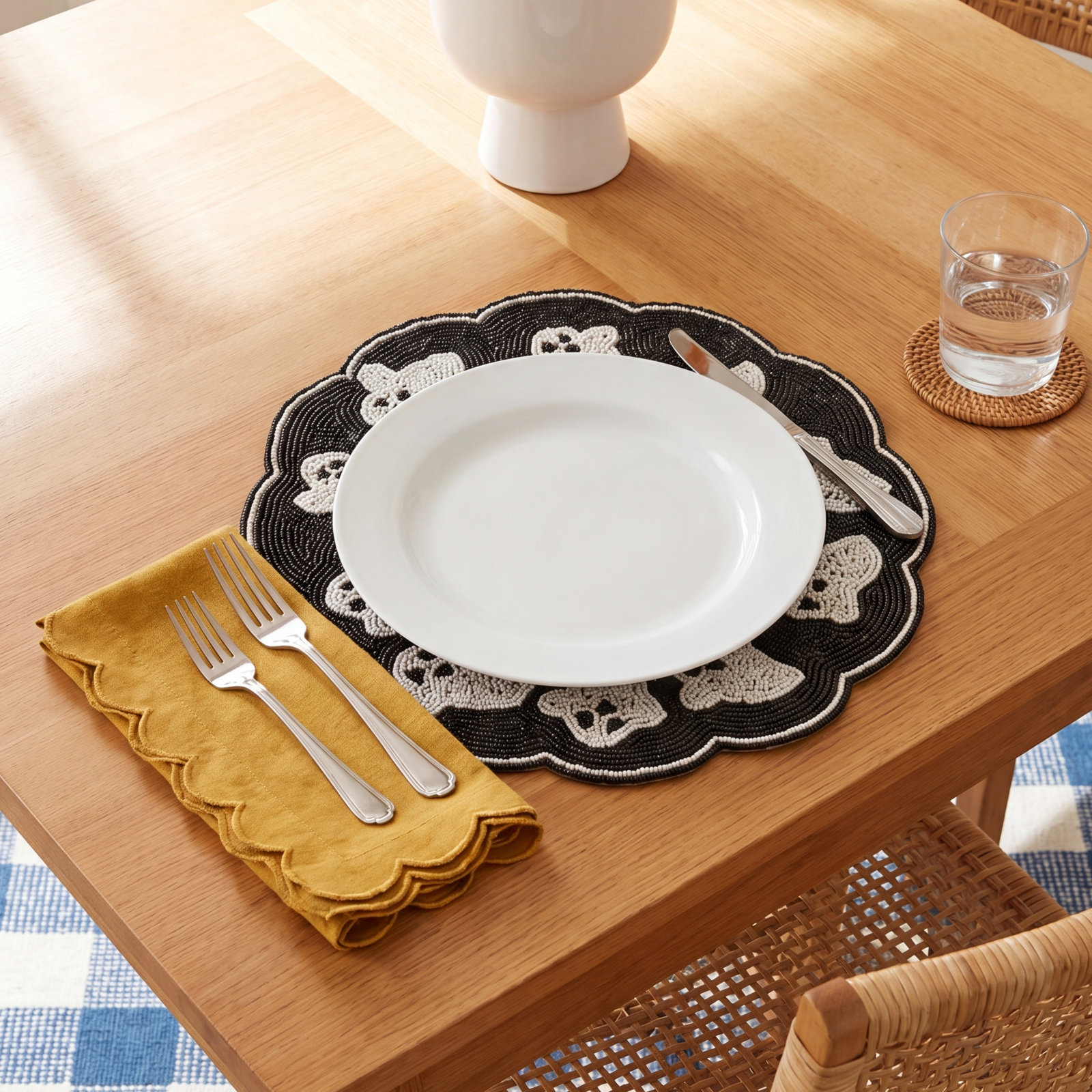 Linelle Handmade Beaded Placemat