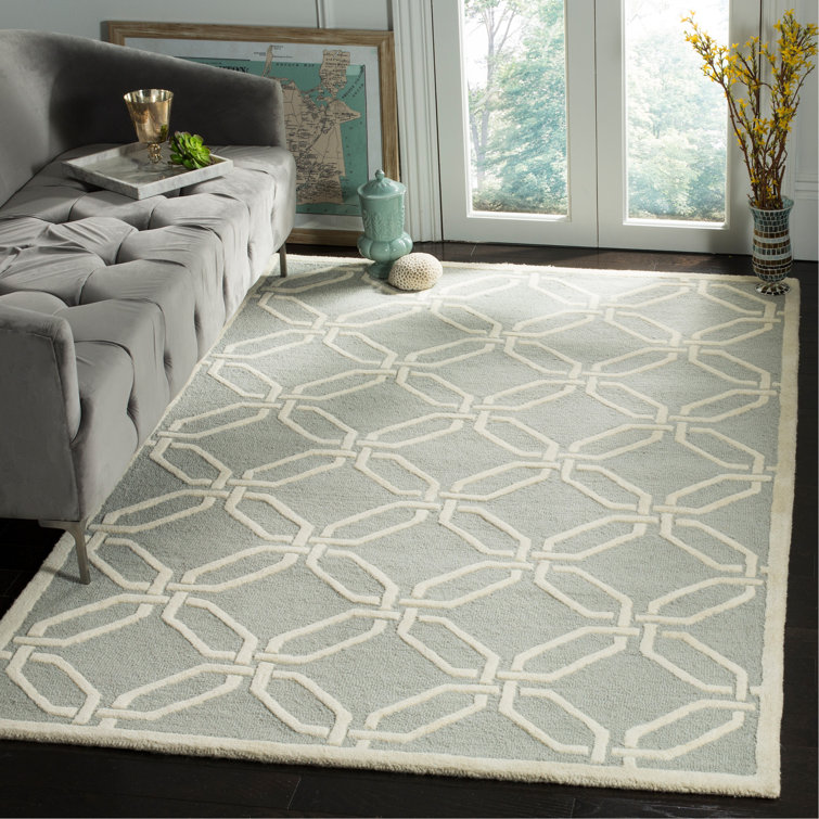 Deedgra Hand Tufted Wool Geometric Rug