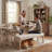53" Modern Dining Chairs Bench, Fabric Upholstered Seat with Solid Wood Frame for Kitchen Table, Breakfast Nook and Cafe, Beige-716508671