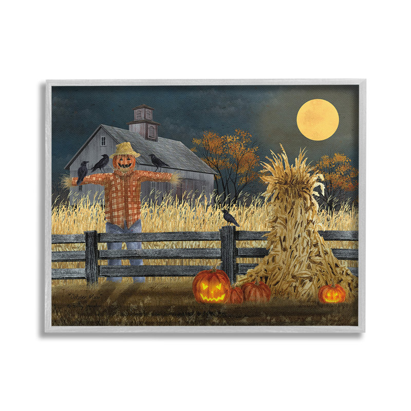 «Scarecrow Farm Landscape Single Frame» par Billy Jacobs sur, Estampe numérique Farmhouse, H 16 po x l 20 po