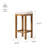 Maven Lane Clara Stool Upholstered With Boucle Fabric-111462716