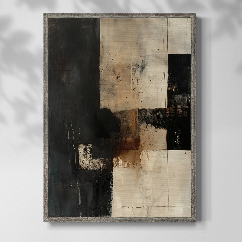 Reproduction encadrée ABSTRACT Series CECLXII - bois massif, H 30 po x l 24 po