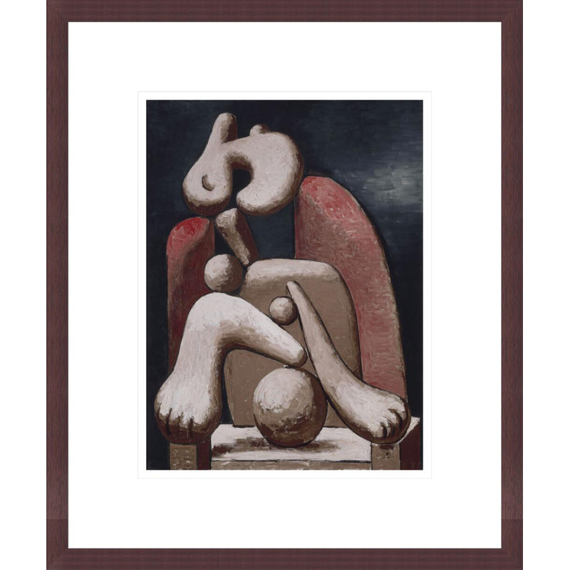 Femme au fauteuil rouge par Pablo Picasso, H 16,45 po x l 13,75 po