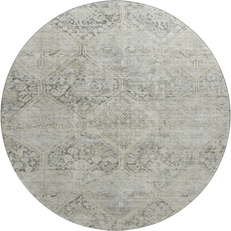 Premium Machine Washable Bucz AMF1745 Geometric Rug