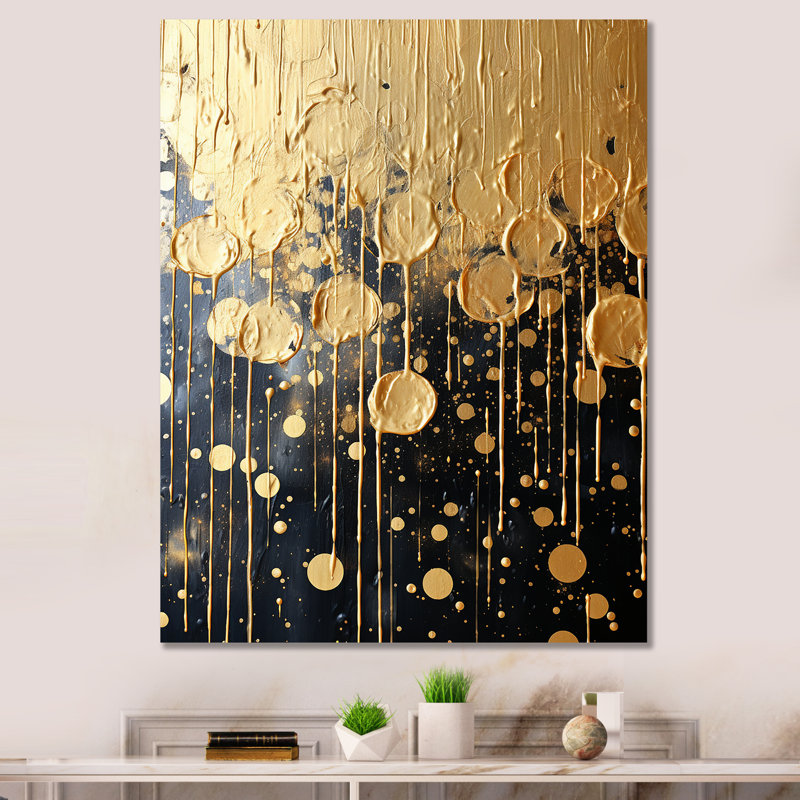 «Black Elegant Explosions - Fireworks», art mural, Toile tendue, H 32 po x l 24 po x P 1 po