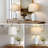 23“ Updated Modern Ceramic Table Lamp Set with Dual USB Ports and Bulbs-1302996595