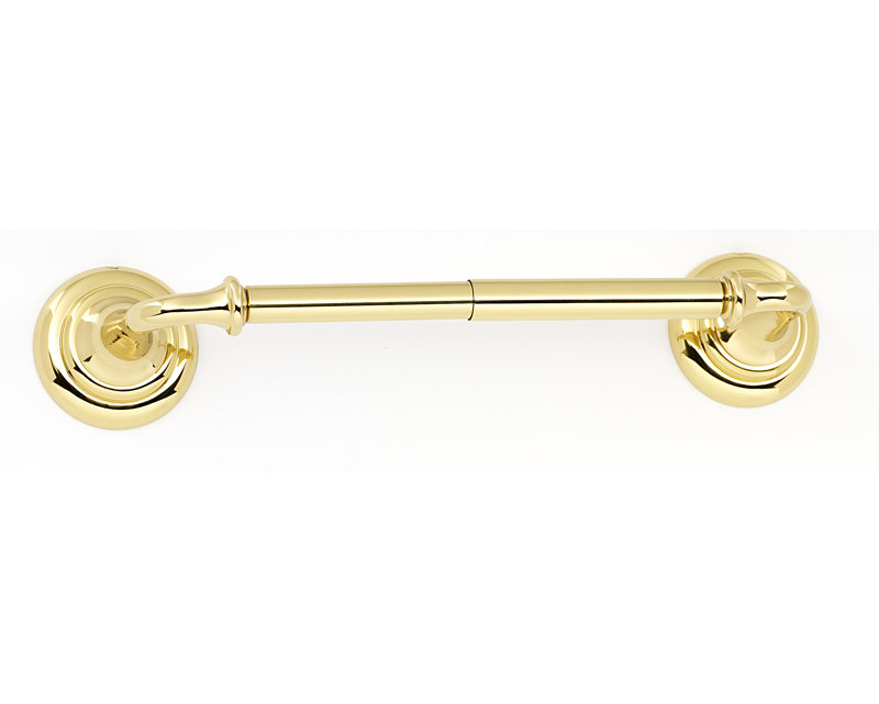 Charlies Wall Mounted Toilet Paper Holder, Polished Brass