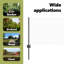 vidaXL Fence with Post Segment Outdoor Barrier Garden Terrace Divider Boundary