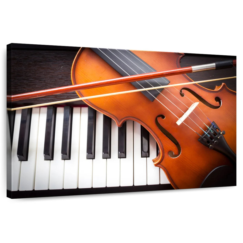 Abarca, violon et instruments de piano, H 8 po x l 12 po