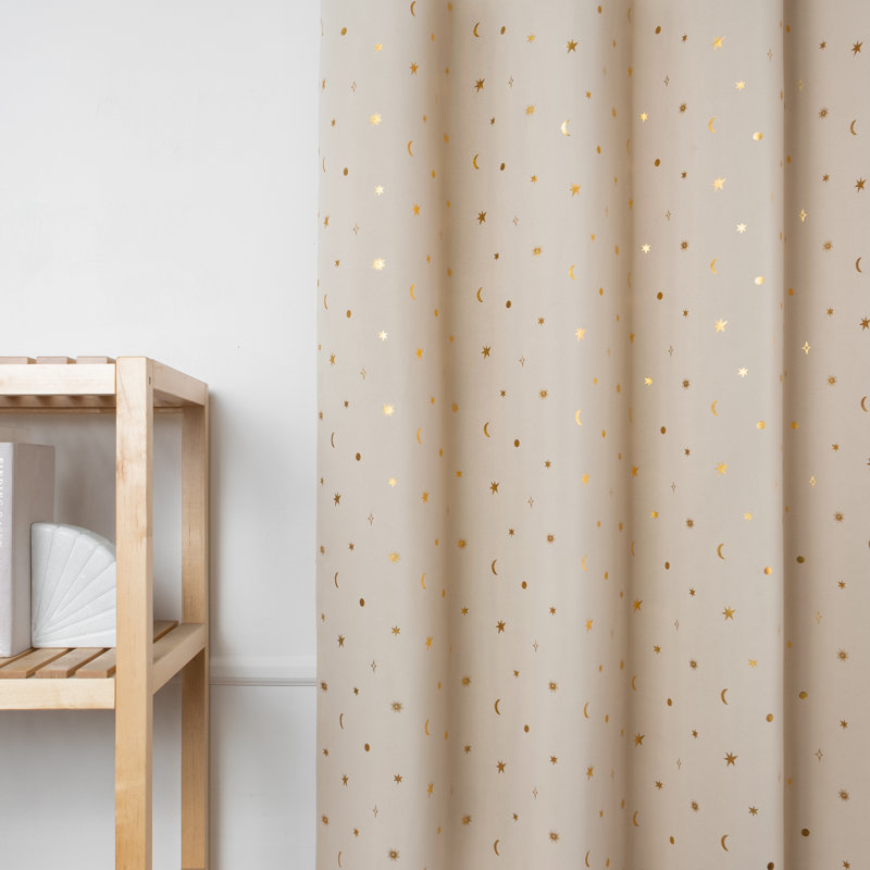 Paire de rideaux occultant en polyester Delsanto, Beige, L 52 po x L 84 po