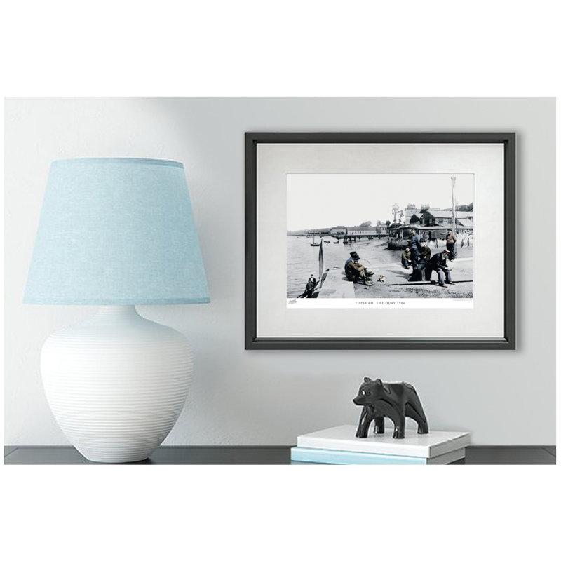 Topsham, The Quay 1906 by Francis Frith - Single Picture Frame Print, 45cm H x 60cm W x 2.3cm D