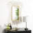 Mia Metal Flat Wall Mirror