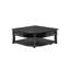 Table basse avec rangement Riel, plateau relevable de 38 pouces, noir anthracite Riel
