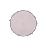 Bubbly Cotton Area Rug in Pink/Purple