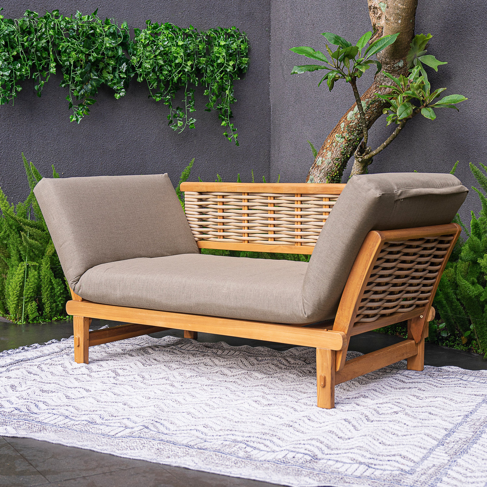 Decatur 79" Sunbrella® Patio Daybed, Cast Shale Sunbrella®
