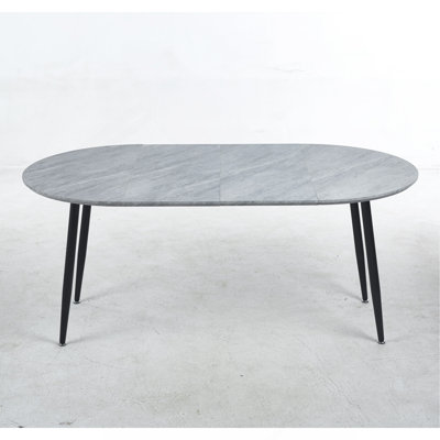 Extensible Table,Dinning Table,Metal Leg,100/140/180X100x75cm