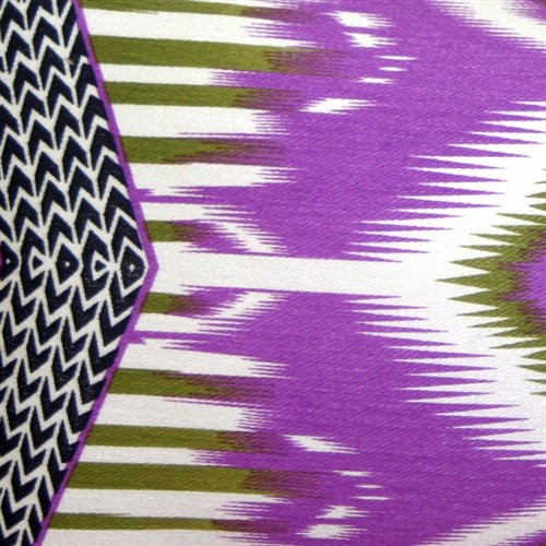 Coussin lombaire électrique Ikat, Mauve